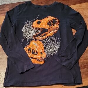 Carter's Black and Orange Dinosaur Long Sleeve Tee